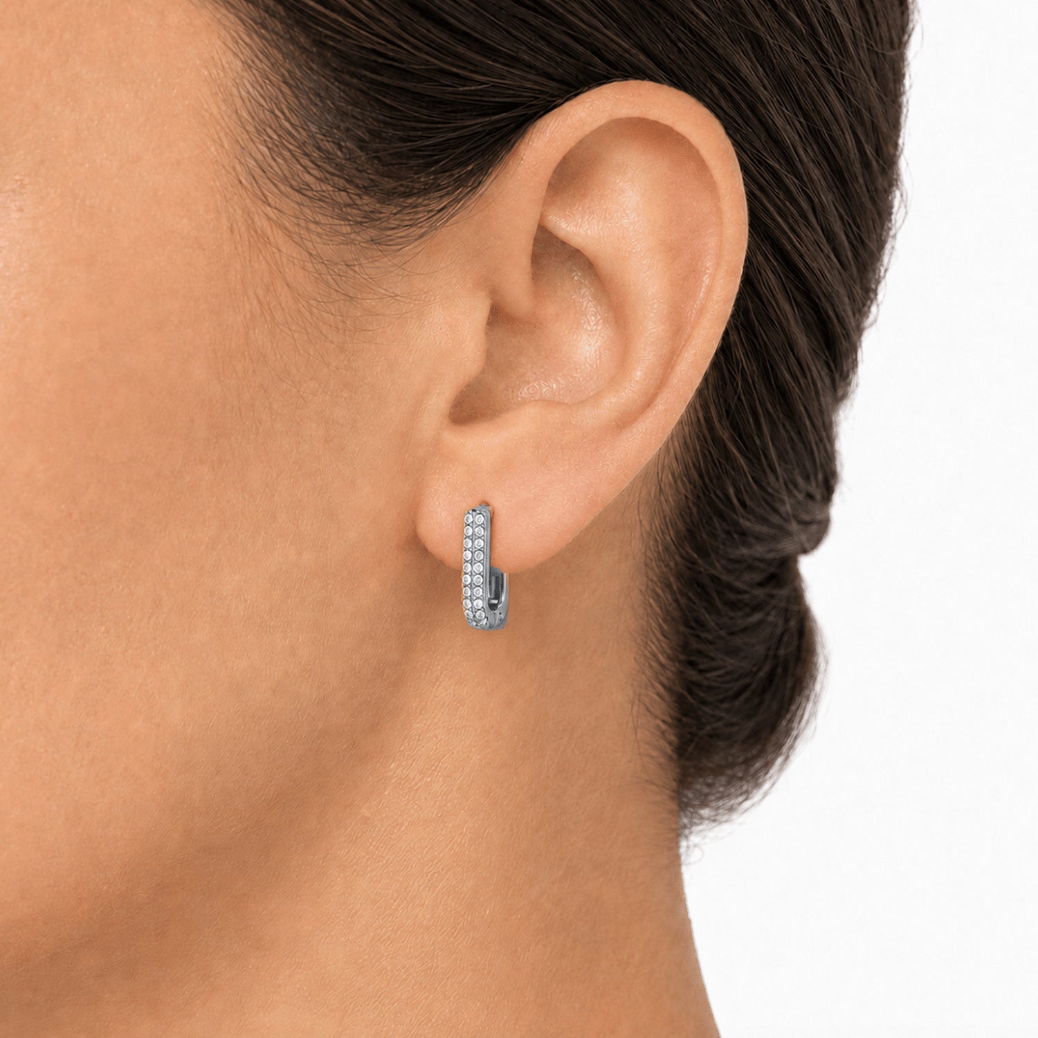 LOLA SQUARE HOOP EARRING