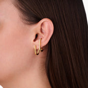 SPARKLE ROPE EARRING best gold plated tarnish and water resistant piece by Irish Jewellery brand - Lynott Jewellery