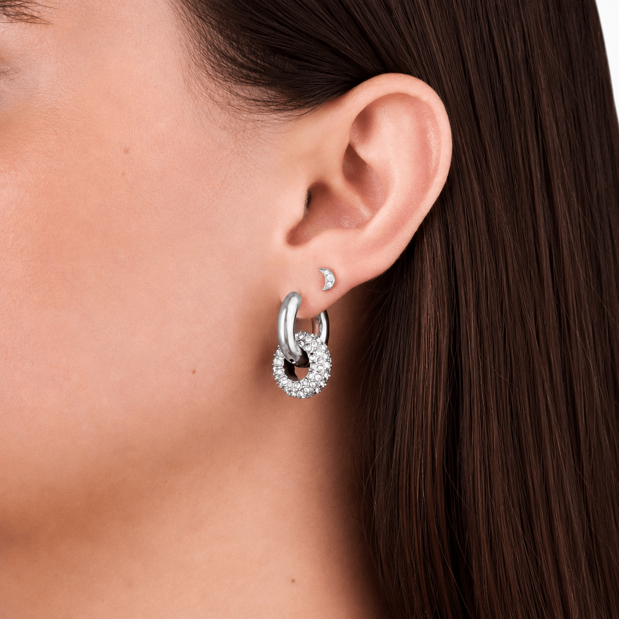 CRYSTAL RING HOOPS best gold plated tarnish and water resistant piece by Irish Jewellery brand - Lynott Jewellery