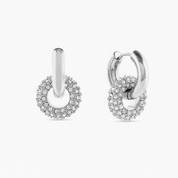 CRYSTAL RING HOOPS best gold plated tarnish and water resistant piece by Irish Jewellery brand - Lynott Jewellery