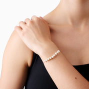 WHISPER OF PEARL BRACELET best gold plated tarnish and water resistant piece by Irish Jewellery brand - Lynott Jewellery