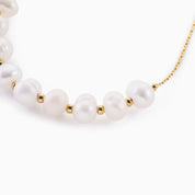 WHISPER OF PEARL BRACELET best gold plated tarnish and water resistant piece by Irish Jewellery brand - Lynott Jewellery