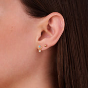 DREAM STAR INDIVIDUAL STUD best gold plated tarnish and water resistant piece by Irish Jewellery brand - Lynott Jewellery