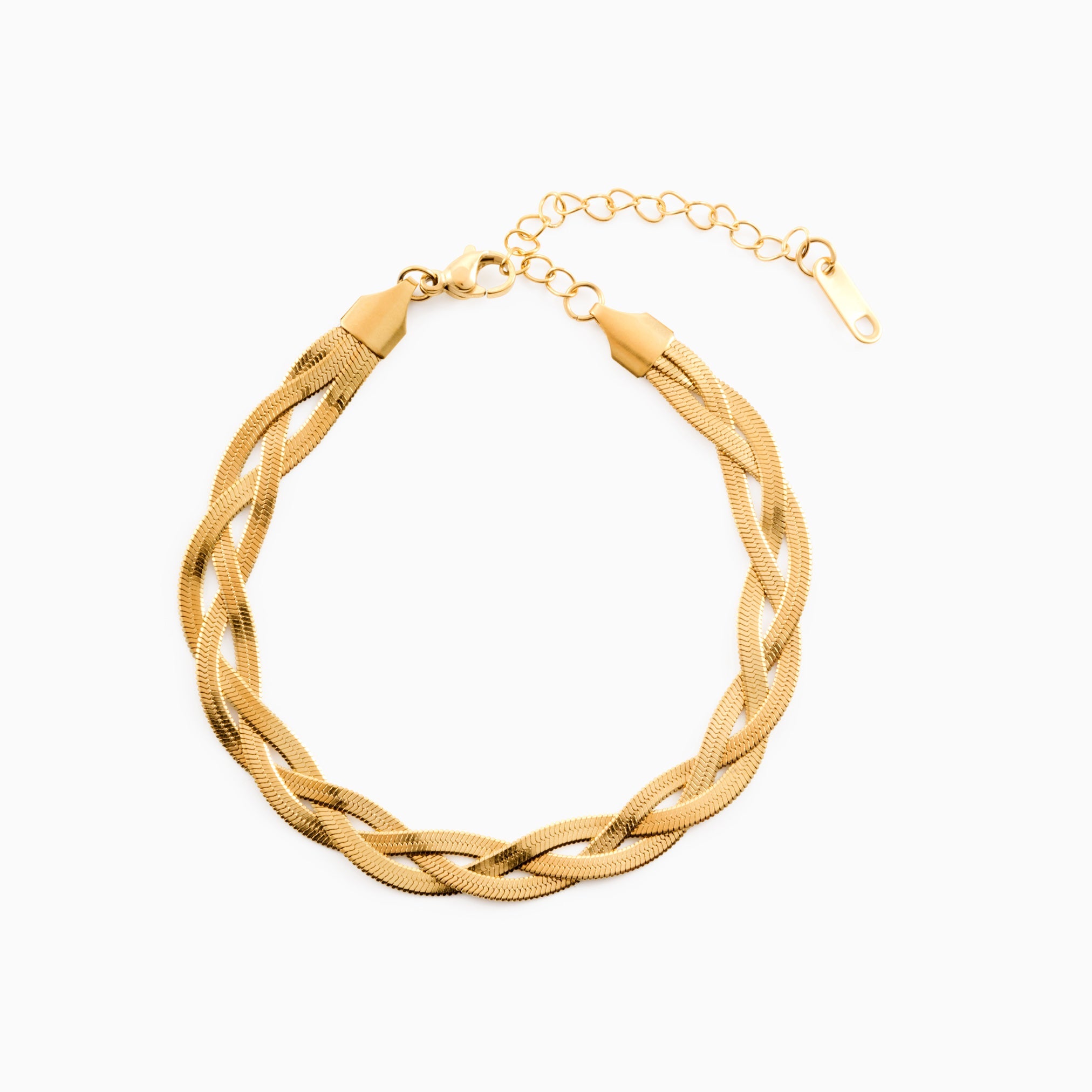 ENTWINED BRACELET best gold plated tarnish and water resistant piece by Irish Jewellery brand - Lynott Jewellery
