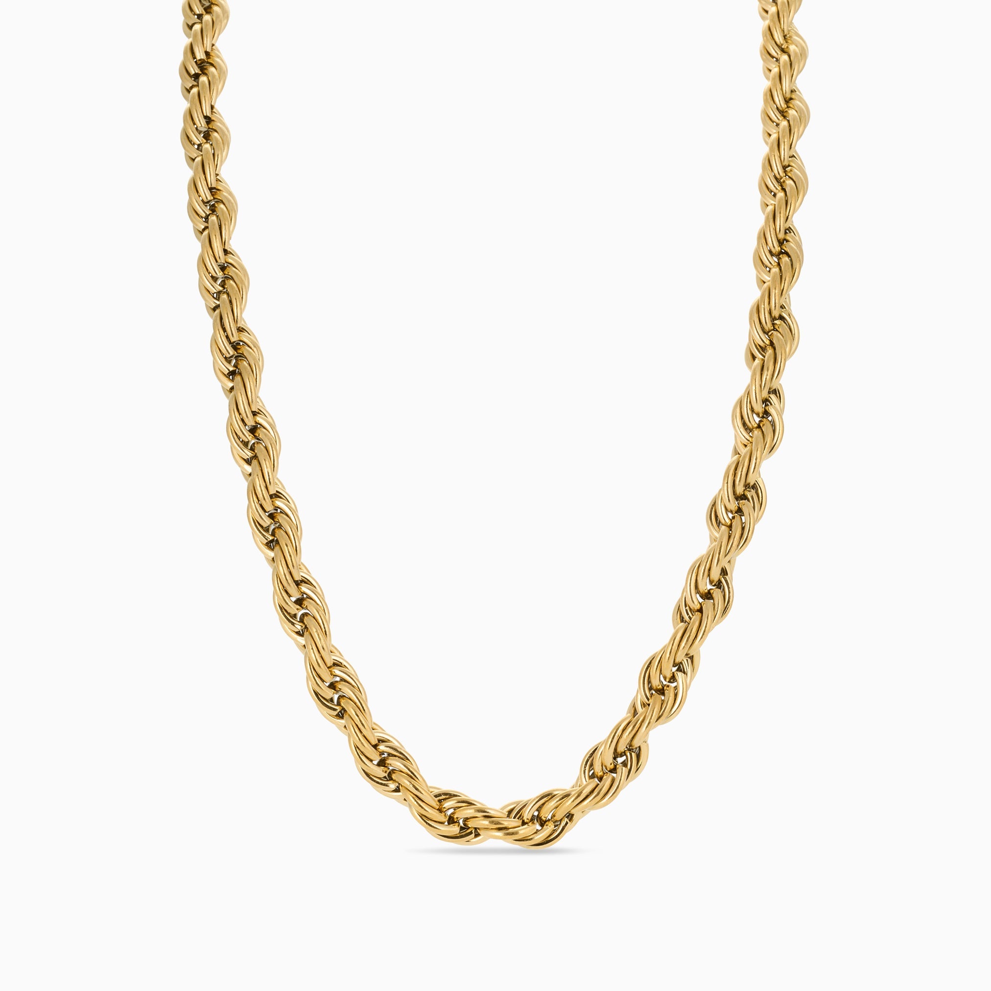 CHUNKY TWISTED NECKLACE best gold plated tarnish and water resistant piece by Irish Jewellery brand - Lynott Jewellery