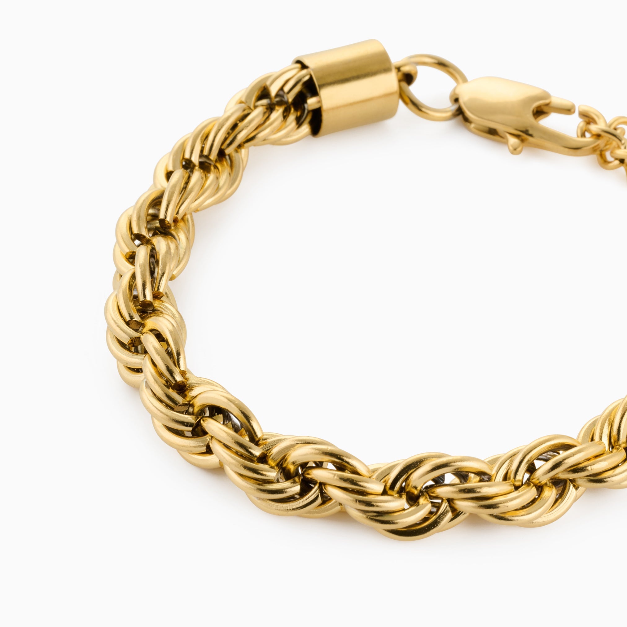 CHUNKY TWISTED BRACELET best gold plated tarnish and water resistant piece by Irish Jewellery brand - Lynott Jewellery