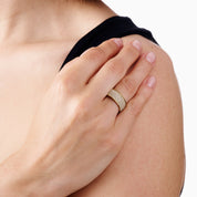 LOLA BAND RING best gold plated tarnish and water resistant piece by Irish Jewellery brand - Lynott Jewellery