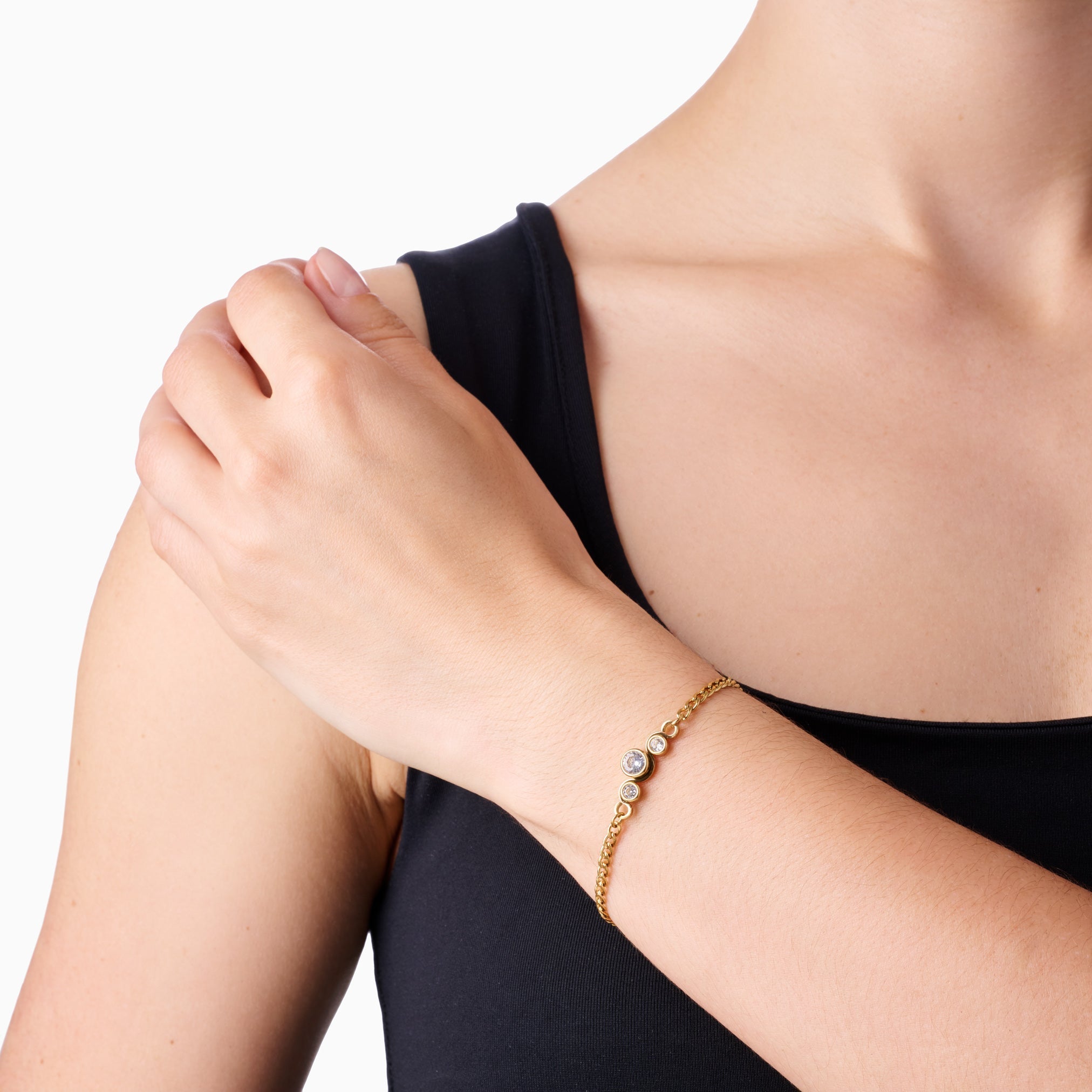 BE MINE BRACELET best gold plated tarnish and water resistant piece by Irish Jewellery brand - Lynott Jewellery
