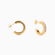 EVERMORE HOOP best gold plated tarnish and water resistant piece by Irish Jewellery brand - Lynott Jewellery