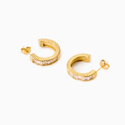 EVERMORE HOOP best gold plated tarnish and water resistant piece by Irish Jewellery brand - Lynott Jewellery