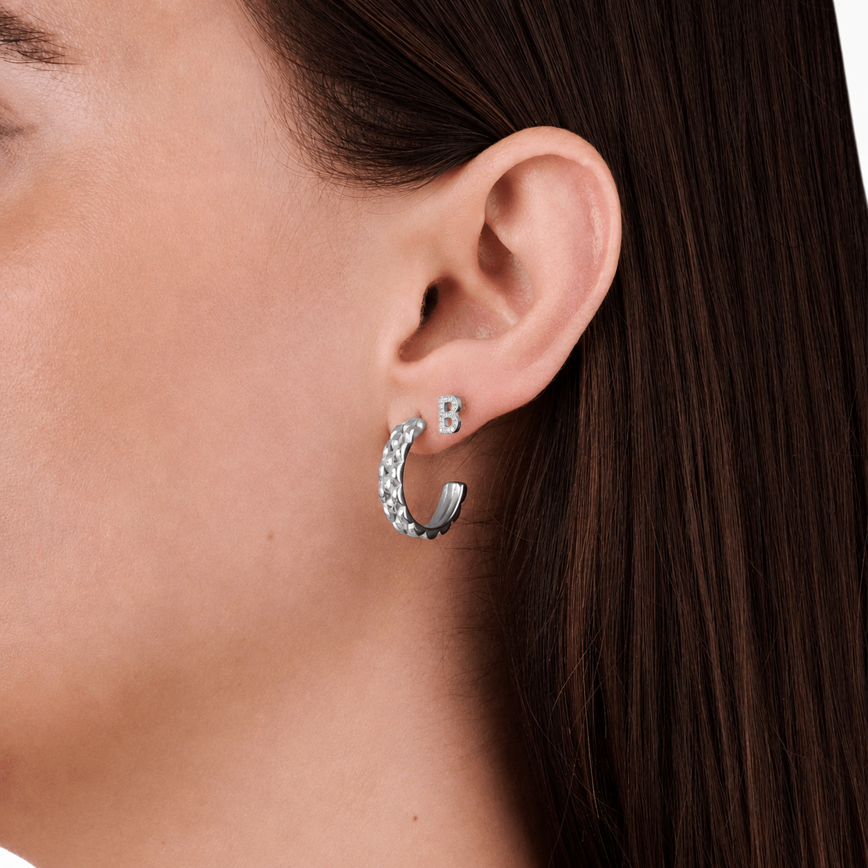 LINK STRAP HOOPS best gold plated tarnish and water resistant piece by Irish Jewellery brand - Lynott Jewellery
