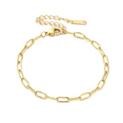 GILDED DRIFT LINK BRACELET best gold plated tarnish and water resistant piece by Irish Jewellery brand - Lynott Jewellery
