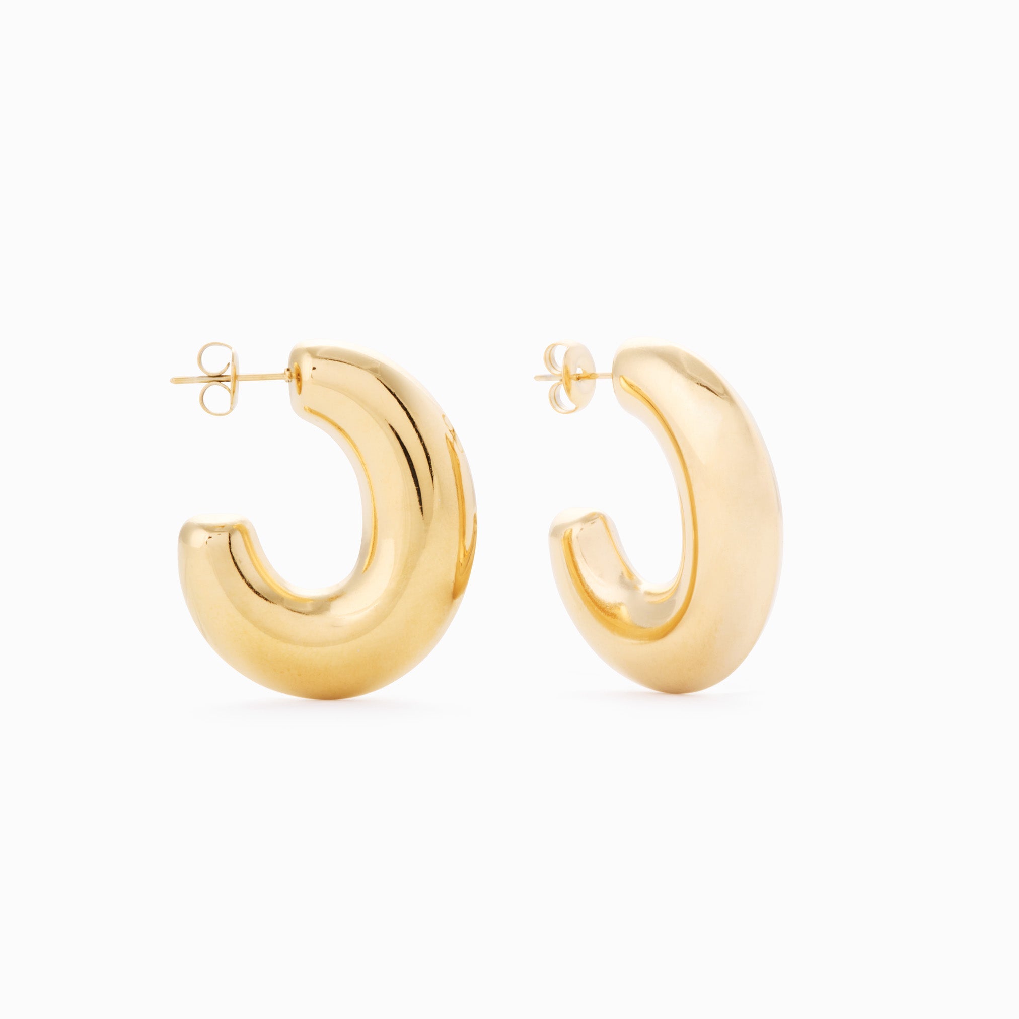 POP OF CHARM HOOP best gold plated tarnish and water resistant piece by Irish Jewellery brand - Lynott Jewellery