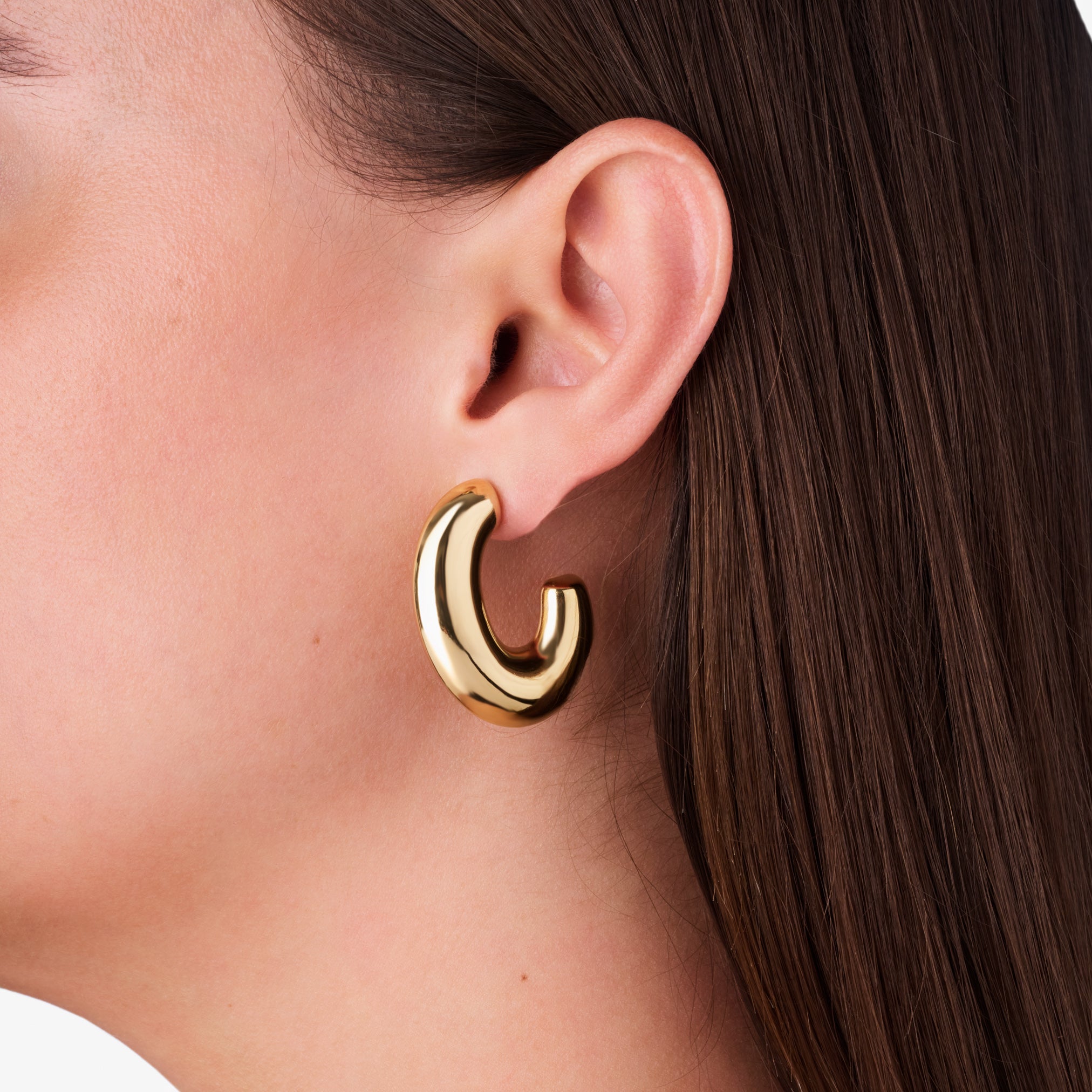 POP OF CHARM HOOP best gold plated tarnish and water resistant piece by Irish Jewellery brand - Lynott Jewellery