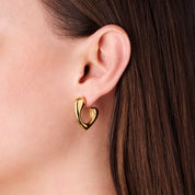 ATHENA HOOP best gold plated tarnish and water resistant piece by Irish Jewellery brand - Lynott Jewellery