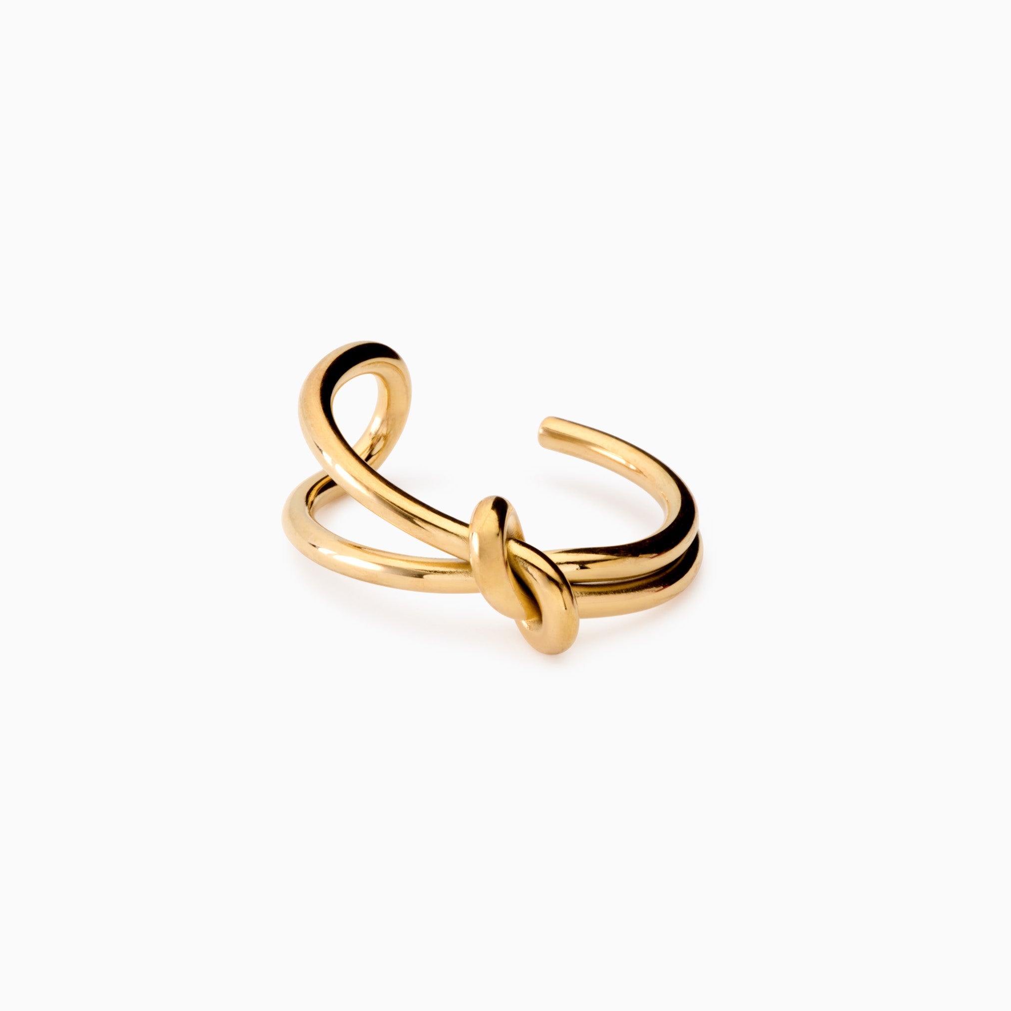 UNBREAKABLE KNOT ADJUSTABLE RING best gold plated tarnish and water resistant piece by Irish Jewellery brand - Lynott Jewellery
