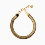 CHUNKY HERRINGBONE BRACELET best gold plated tarnish and water resistant piece by Irish Jewellery brand - Lynott Jewellery