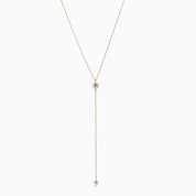 WHISPER OF PEARL LARIAT NECKLACE best gold plated tarnish and water resistant piece by Irish Jewellery brand - Lynott Jewellery
