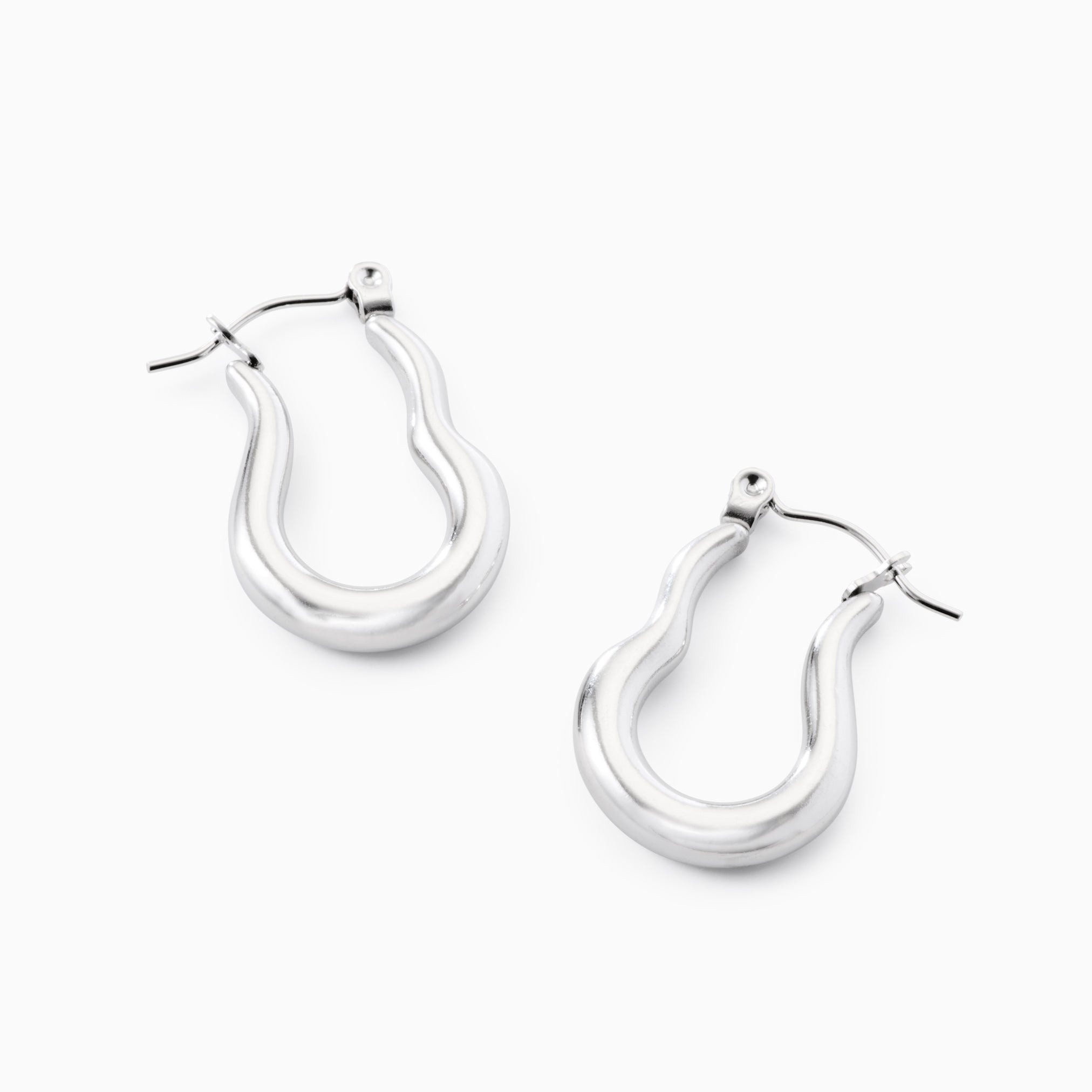 RIPPLE HOOP EARRINGS best gold plated tarnish and water resistant piece by Irish Jewellery brand - Lynott Jewellery