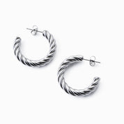 TWISTED HOOPS best gold plated tarnish and water resistant piece by Irish Jewellery brand - Lynott Jewellery