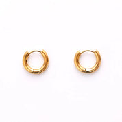 BELL HUGGIE EARRINGS best gold plated tarnish and water resistant piece by Irish Jewellery brand - Lynott Jewellery