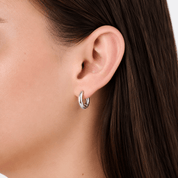 BELL HUGGIE EARRINGS best gold plated tarnish and water resistant piece by Irish Jewellery brand - Lynott Jewellery