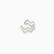 DOUBLE WAVE EAR CUFF best gold plated tarnish and water resistant piece by Irish Jewellery brand - Lynott Jewellery