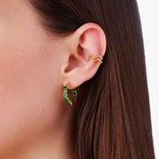 DOUBLE WAVE EAR CUFF best gold plated tarnish and water resistant piece by Irish Jewellery brand - Lynott Jewellery