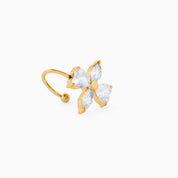 LOTUS EAR CUFF best gold plated tarnish and water resistant piece by Irish Jewellery brand - Lynott Jewellery