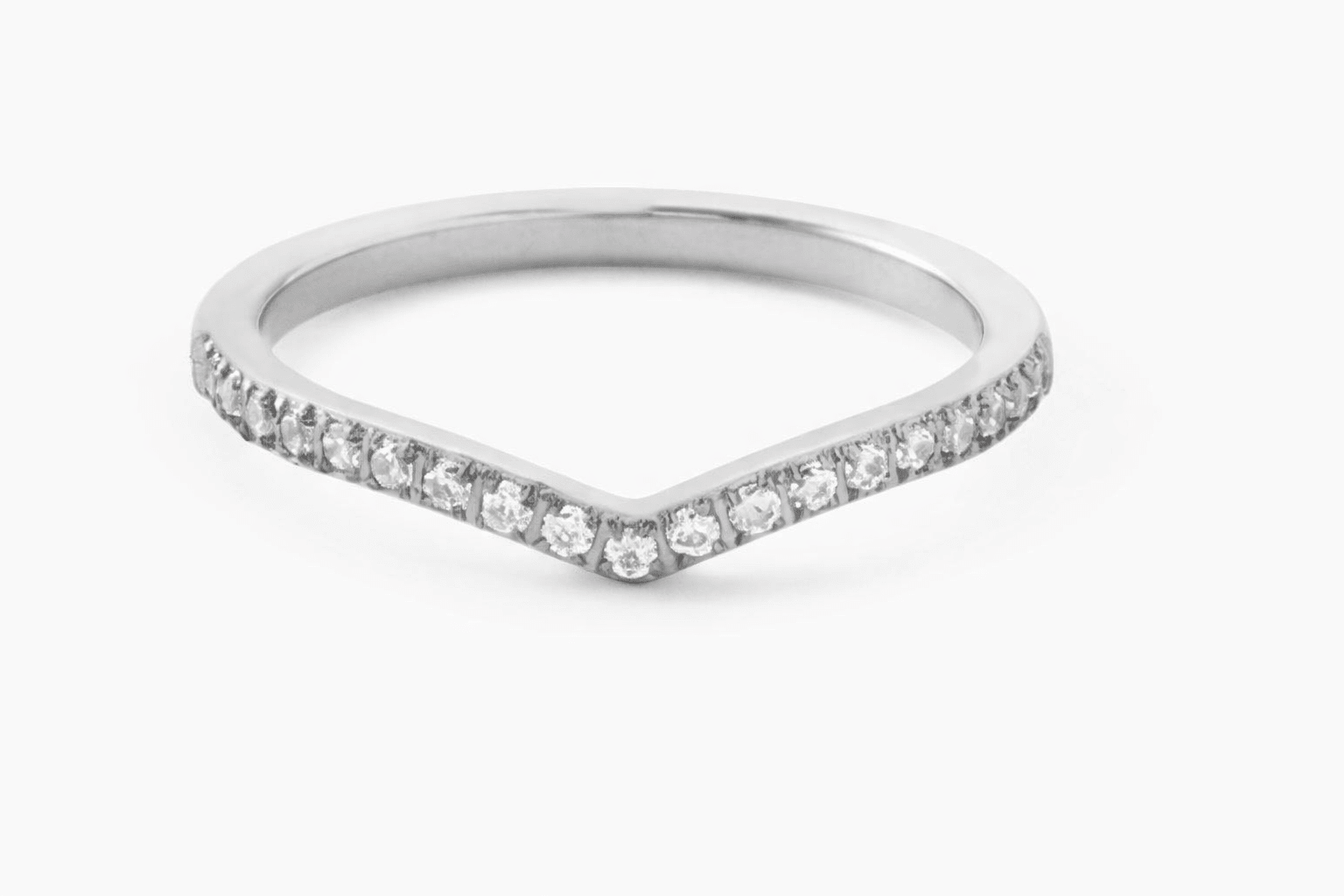 CRYSTAL WISHBONE RING best gold plated tarnish and water resistant piece by Irish Jewellery brand - Lynott Jewellery