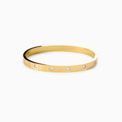 EVERMORE BANGLE best gold plated tarnish and water resistant piece by Irish Jewellery brand - Lynott Jewellery