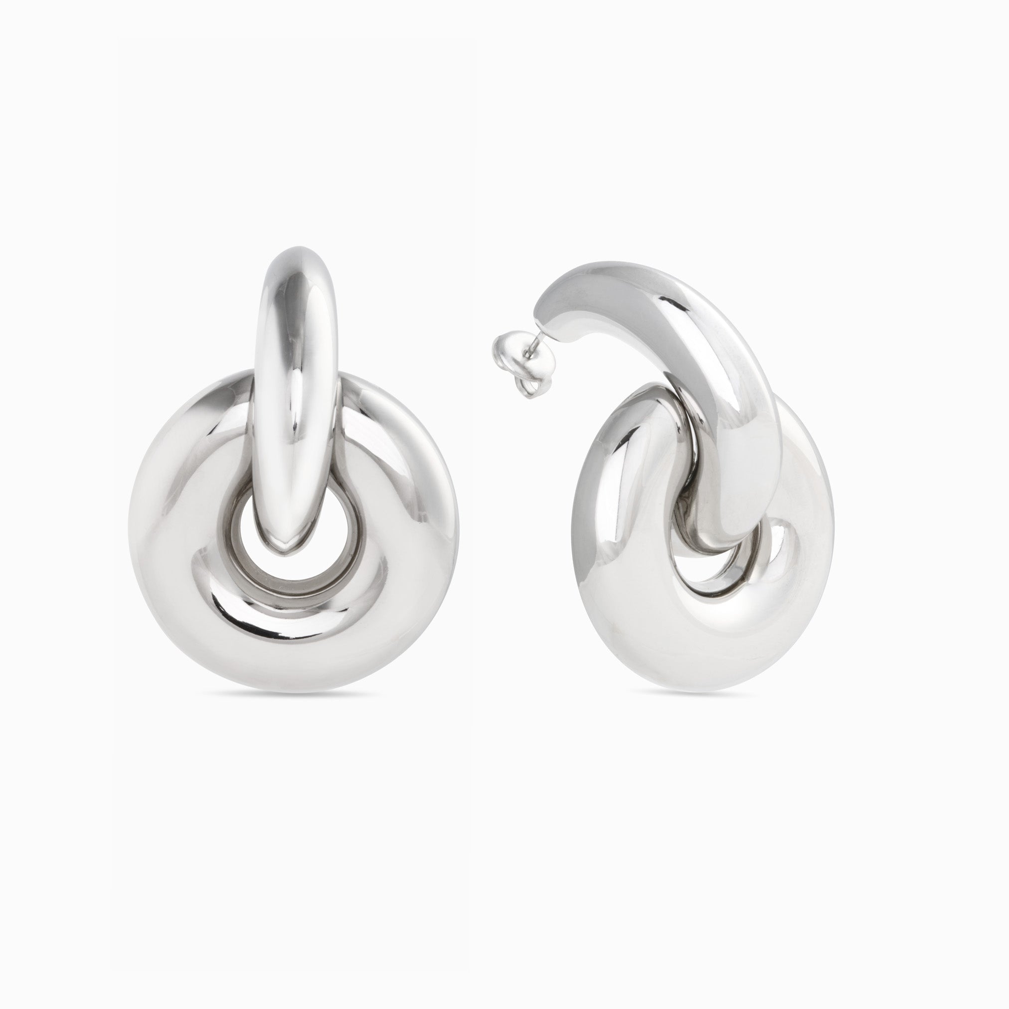 KNOTTED POWER HOOP best gold plated tarnish and water resistant piece by Irish Jewellery brand - Lynott Jewellery