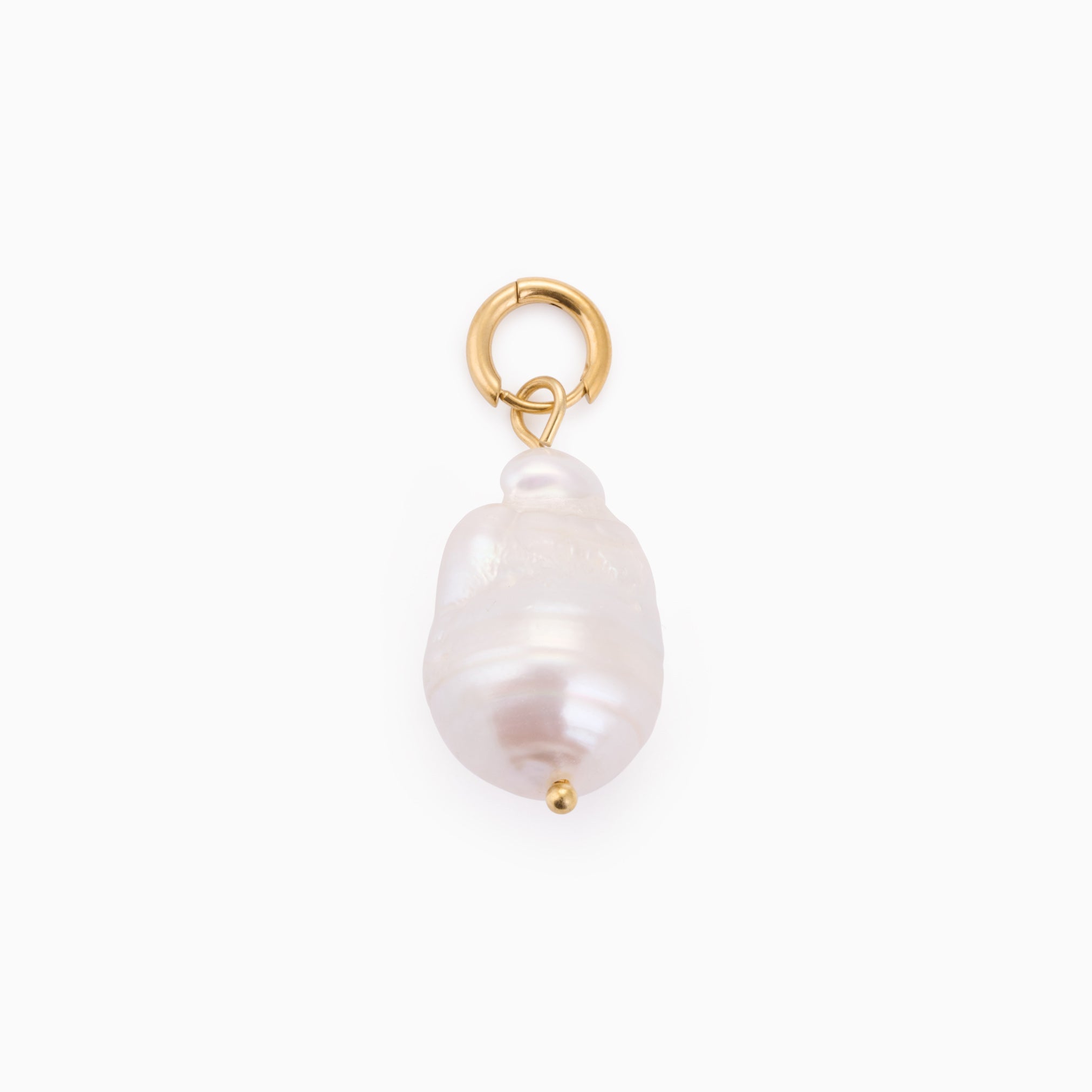 LAUREN X LYNOTT SINGLE BANDIA PEARL CHARM best gold plated tarnish and water resistant piece by Irish Jewellery brand - Lynott Jewellery