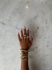 ROYAL SIGNET RING best gold plated tarnish and water resistant piece by Irish Jewellery brand - Lynott Jewellery