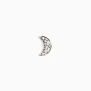 LUNAR GLOW FLAT BACK INDIVIDUAL STUD best gold plated tarnish and water resistant piece by Irish Jewellery brand - Lynott Jewellery