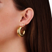 BUTTERFLY FLAT BACK INDIVIDUAL STUD best gold plated tarnish and water resistant piece by Irish Jewellery brand - Lynott Jewellery