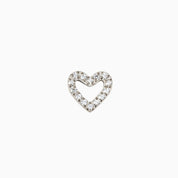 ETERNAL HEART FLAT BACK INDIVIDUAL STUD best gold plated tarnish and water resistant piece by Irish Jewellery brand - Lynott Jewellery
