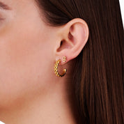 B FOR BAE FLAT BACK INDIVIDUAL STUD best gold plated tarnish and water resistant piece by Irish Jewellery brand - Lynott Jewellery