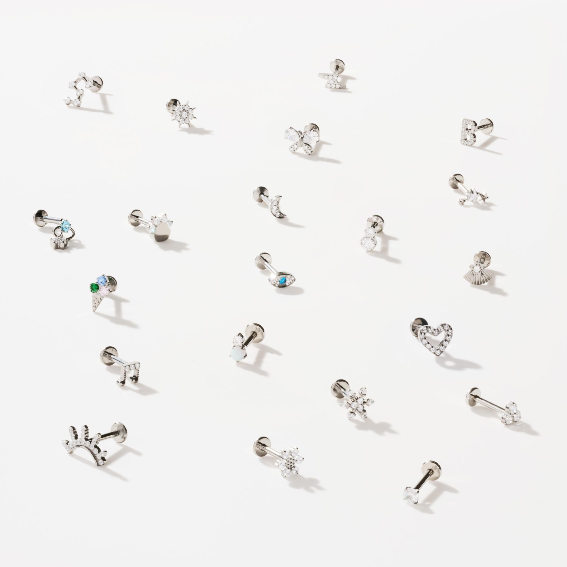 SHOOTING STAR FLAT BACK INDIVIDUAL STUD best gold plated tarnish and water resistant piece by Irish Jewellery brand - Lynott Jewellery