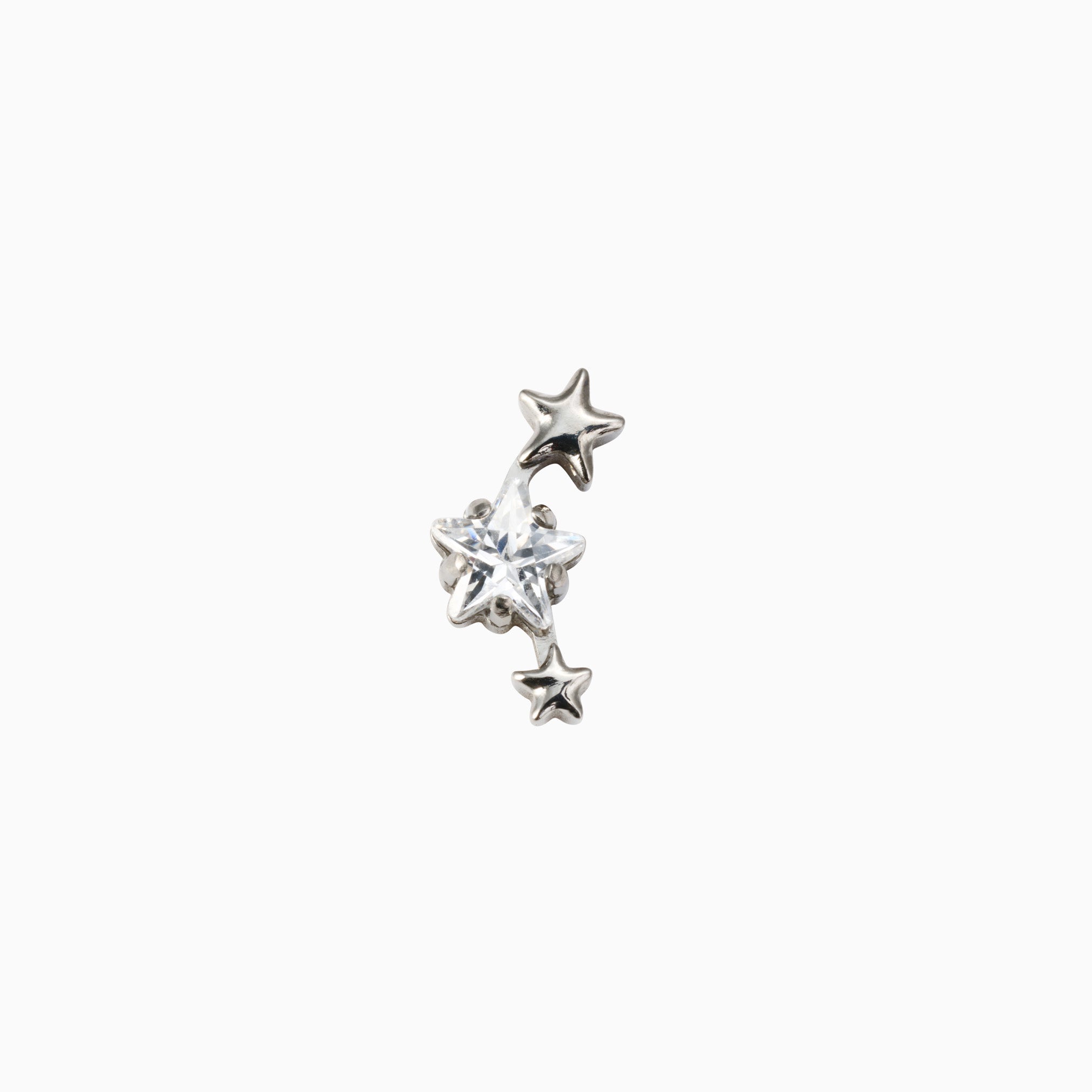 SHOOTING STAR FLAT BACK INDIVIDUAL STUD best gold plated tarnish and water resistant piece by Irish Jewellery brand - Lynott Jewellery