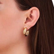 SHOOTING STAR FLAT BACK INDIVIDUAL STUD best gold plated tarnish and water resistant piece by Irish Jewellery brand - Lynott Jewellery