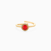 ROYAL RED ADJUSTABLE RING