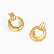 GOLD VINTAGE ROUND HOOP