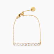 HALF N HALF DAINTY BRACELET