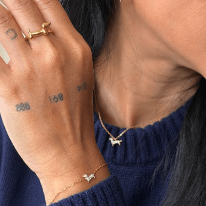 THE SLINKY NECKLACE best gold plated tarnish and water resistant piece by Irish Jewellery brand - Lynott Jewellery