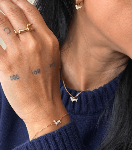 THE SLINKY NECKLACE best gold plated tarnish and water resistant piece by Irish Jewellery brand - Lynott Jewellery