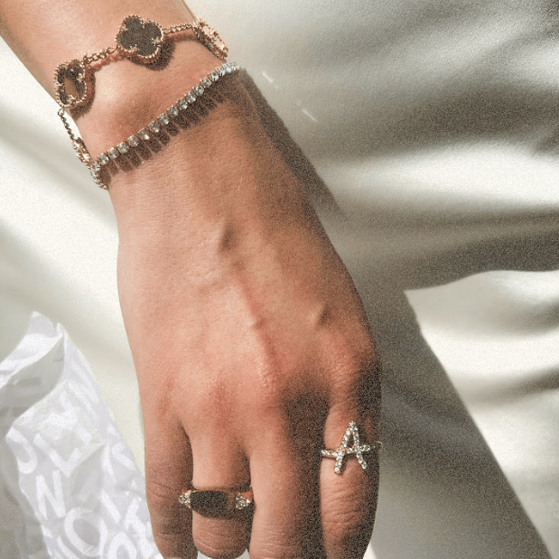 MAKE IT YOUR OWN INITIAL RING best gold plated tarnish and water resistant piece by Irish Jewellery brand - Lynott Jewellery