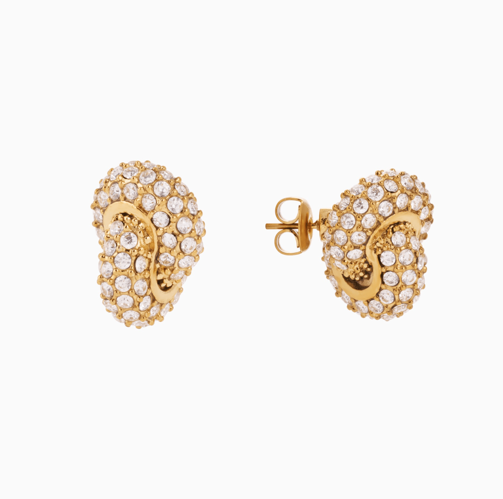 LOVERS KNOT EARRING best gold plated tarnish and water resistant piece by Irish Jewellery brand - Lynott Jewellery