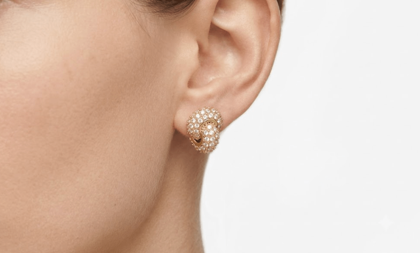 LOVERS KNOT EARRING best gold plated tarnish and water resistant piece by Irish Jewellery brand - Lynott Jewellery