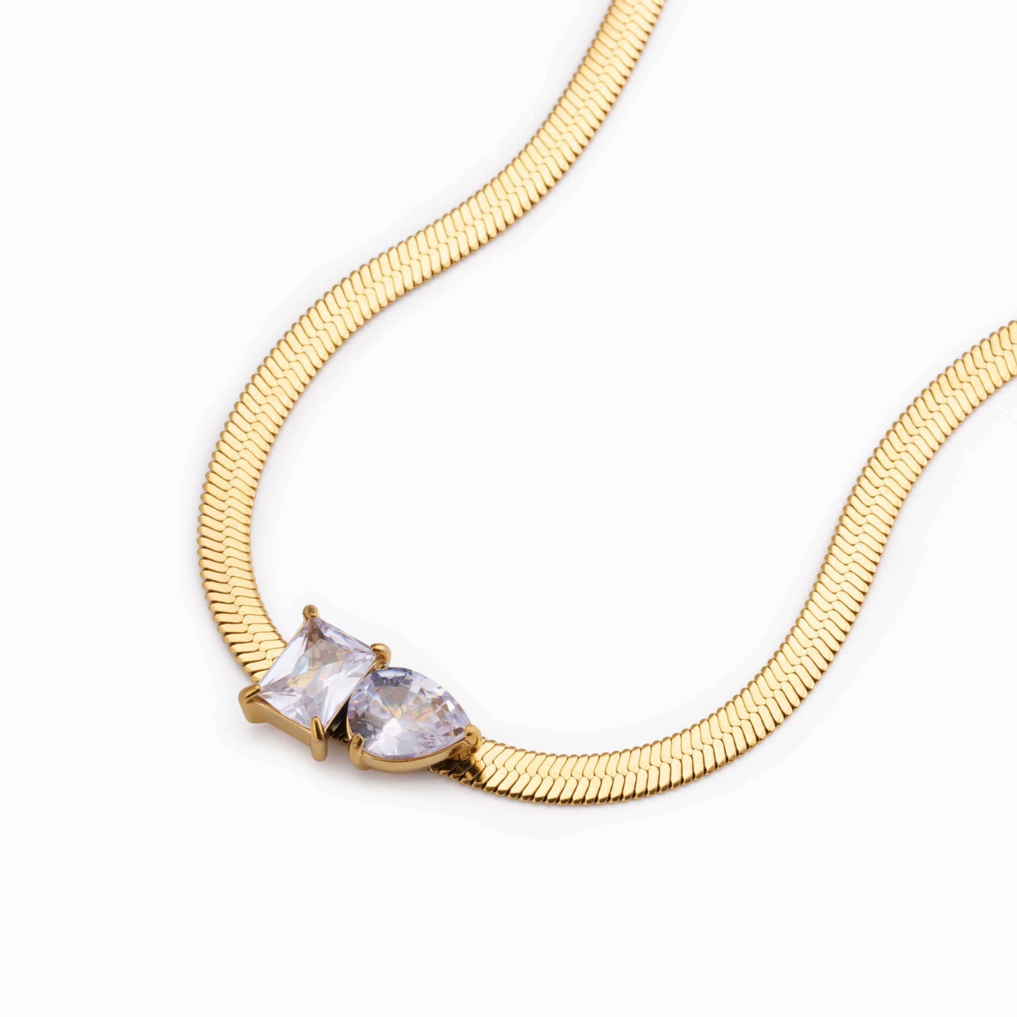 PAIRED SOULS NECKLACE best gold plated tarnish and water resistant piece by Irish Jewellery brand - Lynott Jewellery